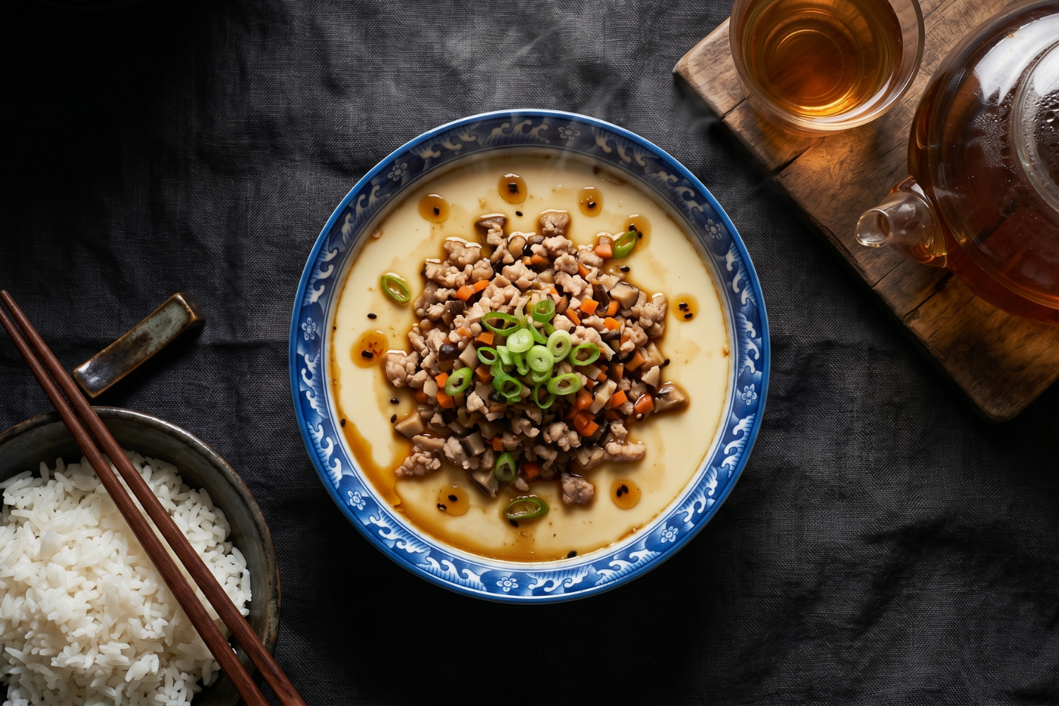 Silky Chinese Steamed Egg Custard