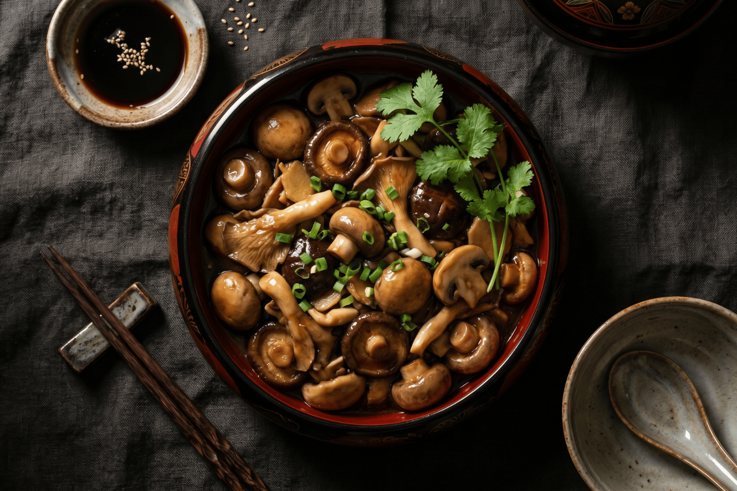 Stir Fried Mushroom with Oyster Sauce