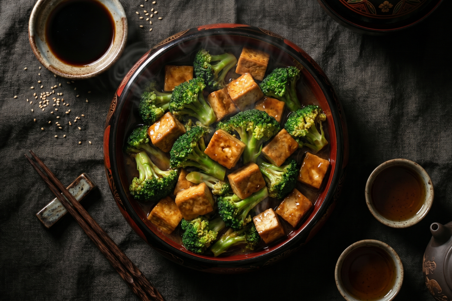 Stir Fried Broccoli with Tofu